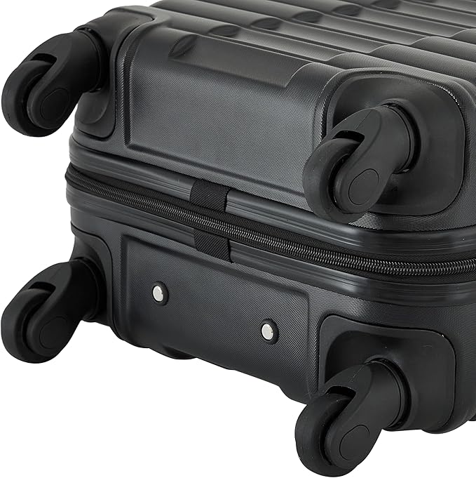 Travelers Club 22-Inch Gilroy Rolling Hardside Carry-On Luggage, Black
