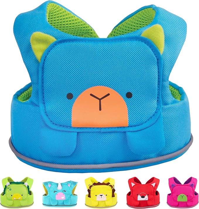 Trunki Toddler Leash - Fuss Free Toddler Walking Reins & Kids Safety Harness | Baby Leash for Kids – Bert Bear (Blue)