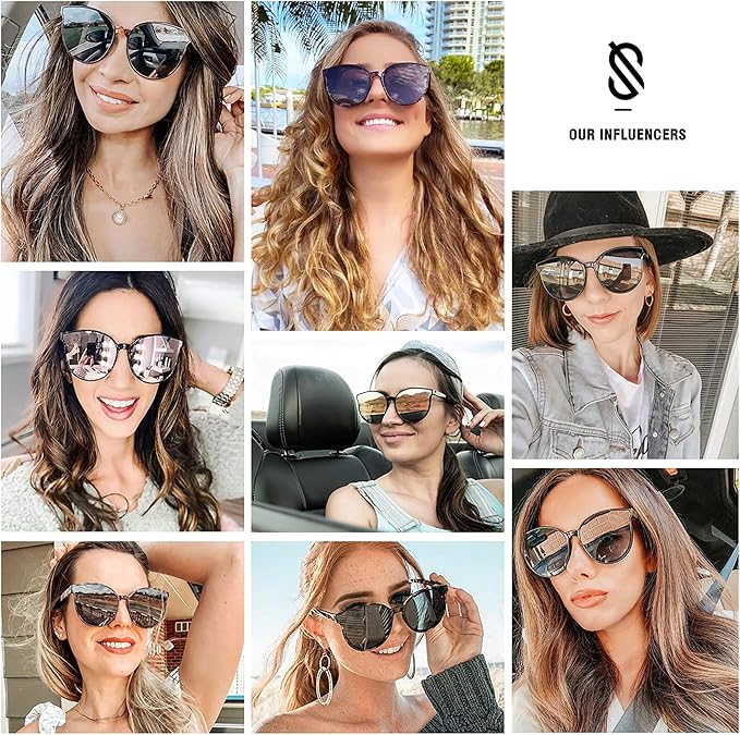 SOJOS Fashion Round Sunglasses for Women Men Oversized Vintage Shades SJ2057