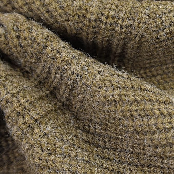Fitwarm Thermal Knitted Dog Sweater Doggy Winter Coat Pet Clothes Doggie Turtleneck Jacket Puppy Outfits Cat Sweatsuit Sage Green XX-Large
