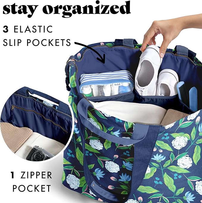 Fit & Fresh Large Beach Bag for Women - Extra Large Travel Tote With Pockets