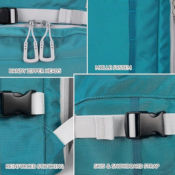 Unigear Ski Boot Bag Backpack for Helmet 50L/70L, Goggles, Gloves, Skis, Snowboard & Accessories