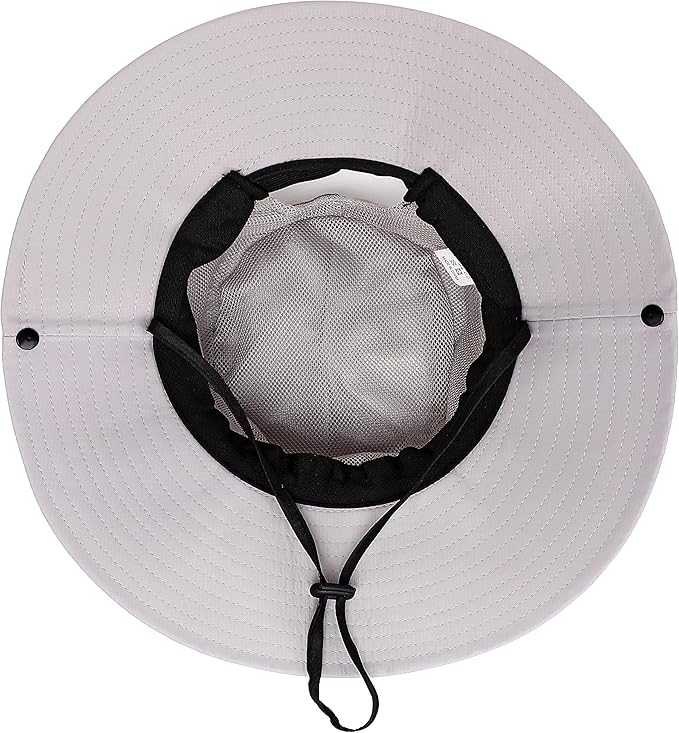 Womens Summer Sun Hat Beach Hat Wide Brim Outdoor UV Protection Hat Foldable Cool Mesh Ponytail Bucket Hat