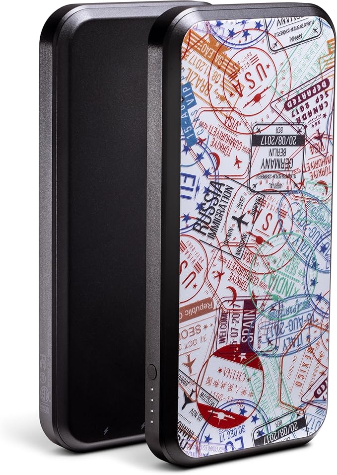 Mophie powerstation prime10 - Portable Power Bank with 10,000mAh Internal Battery, 18W USB-C PD Fast Charging, Charge 3 Devices Simultaneously, LED Power Indicator - Passports