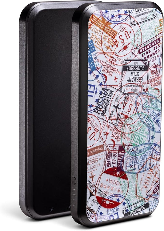 Mophie powerstation prime10 - Portable Power Bank with 10,000mAh Internal Battery, 18W USB-C PD Fast Charging, Charge 3 Devices Simultaneously, LED Power Indicator - Passports