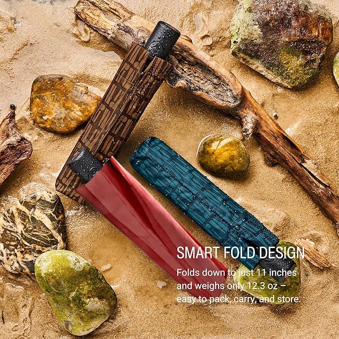 Knirps A.200 Medium Duomatic Windproof Umbrella for Adults – Automatic Open Close 38.5" Canopy, Travel Case Included