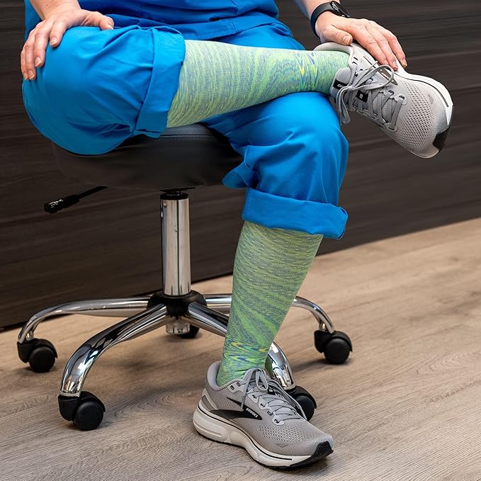 Medical Grade Compression Socks for Men & Women 15-20 mmHg by OrthoSleeve (Nebula, Large)