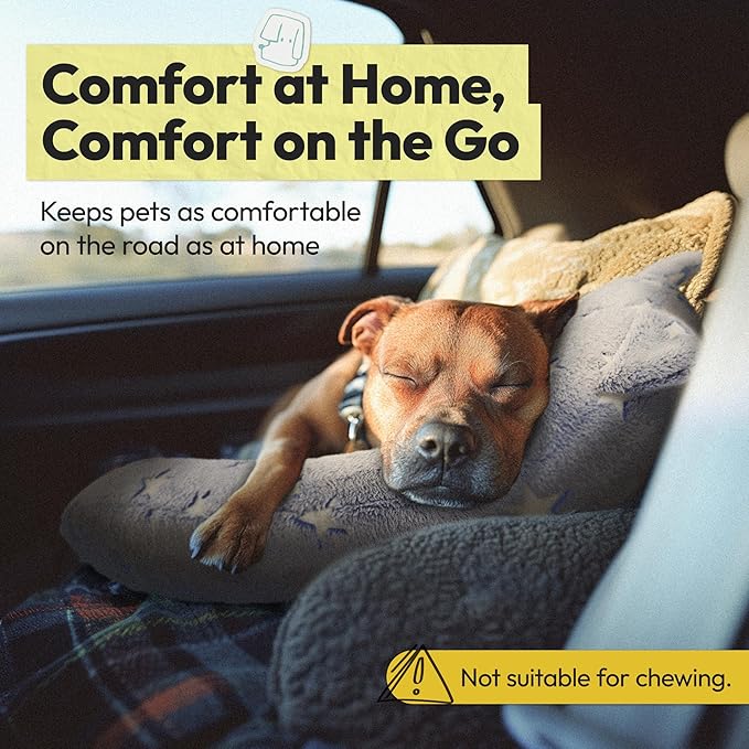 Dog Calming Pillow, Glow in The Dark Dog Put Head on, Soft Question Mark Pillows for Dogs, Kids, Adults, Washable Dog Bed Pillow, Cozy Dog Body Pillow Gifts (M Glow Gray)