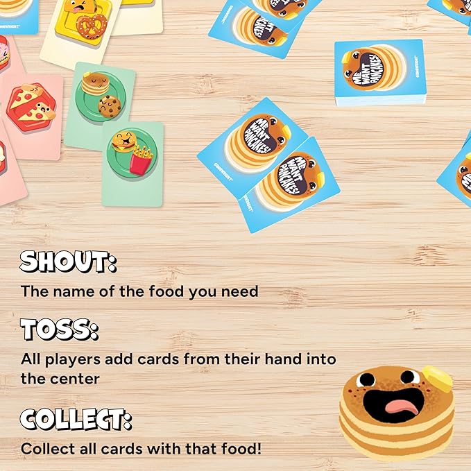 Me Want Pancakes! – The All-You-Can-Eat Family Card Game for Ages 5+, 2-6 Players