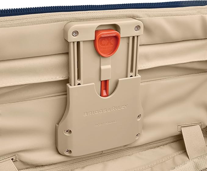 Briggs & Riley Essential 22" 2-Wheel Expandable Carry On - Luggage for Travel, Suitcases with Wheels, Softside Rolling Bag for Men & Women, Self-Repairing Zipper - Baseline Collection, Navy