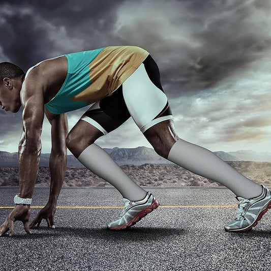 QUXIANG Copper Compression Socks for Women & Men Circulation (8 Pairs) - Best for Running Athletic Cycling - 15-20 mmHg