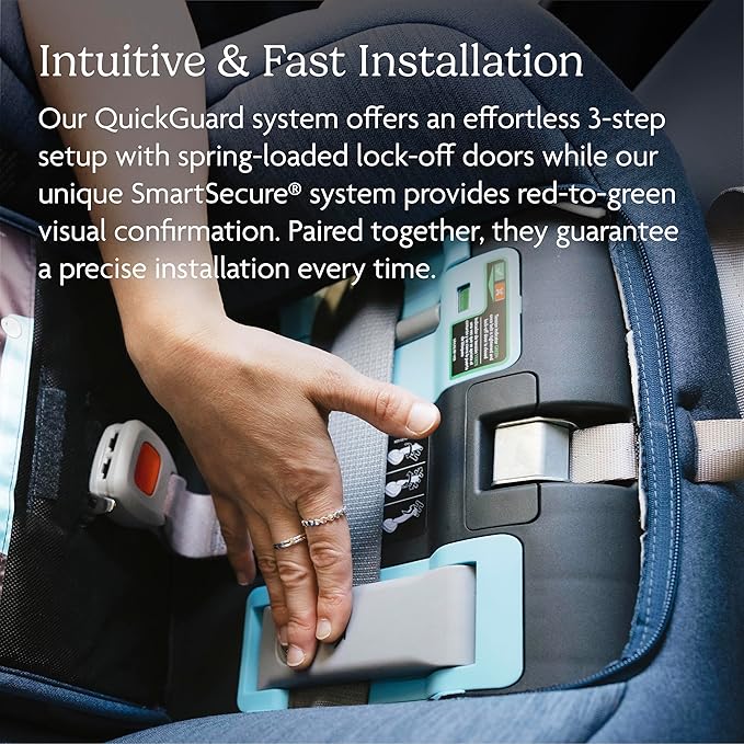 UPPAbaby Rove Convertible Car Seat - 2-in-1 Rear + Forward Facing - Quick + Secure 3-Step Install - Intuitive Safety Technology + Comfort Features - Cup Holder Included - Greyson (Grey Mélange)