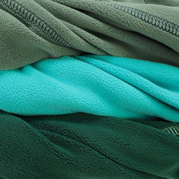Fitwarm 3 Pack Fleece Dog Sweater, Turtleneck Dog Sweatshirt, Dog Winter Clothes for Small Dogs Boy Girl, Pet Pullover Jumper, French Bulldog Apparel, Dark Green, Teal Green, Olive Green, XL