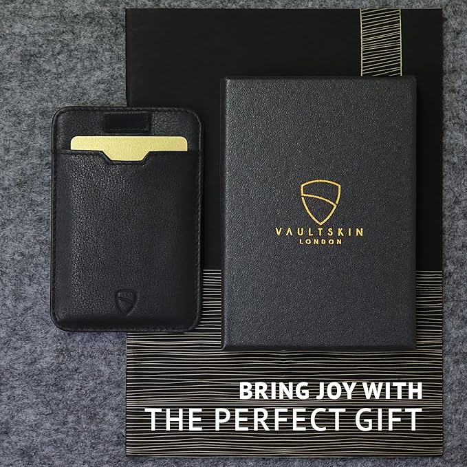 Vaultskin CHELSEA Mens RFID Blocking Slim Leather Card Wallet - Minimalist Front Pocket Cardholder