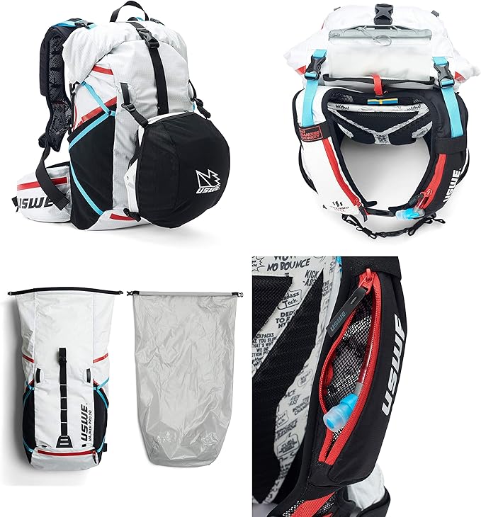 USWE Hajker, Hiking Backpack, Adventure Daypack with Waterproof Rolltop, for Men and Women