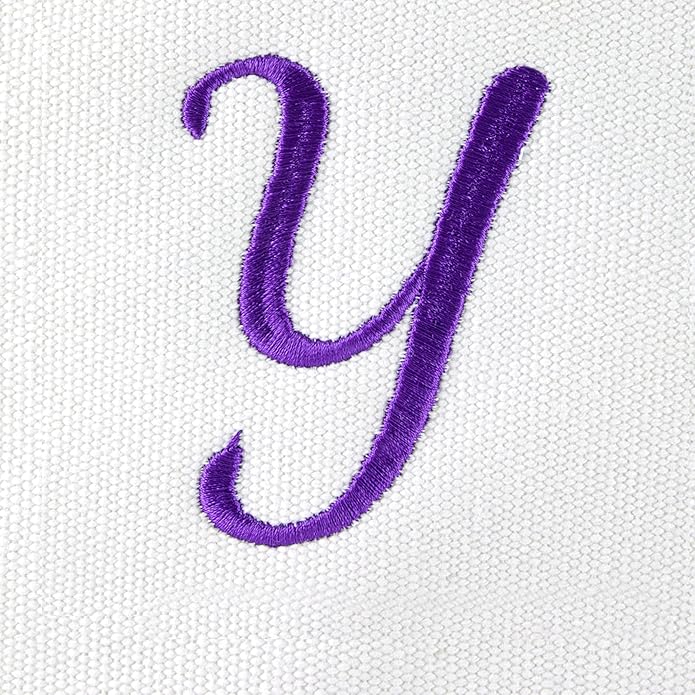 DALIX Monogrammed Beach Bag and Totes for Women Personalized Gifts Purple A - Z