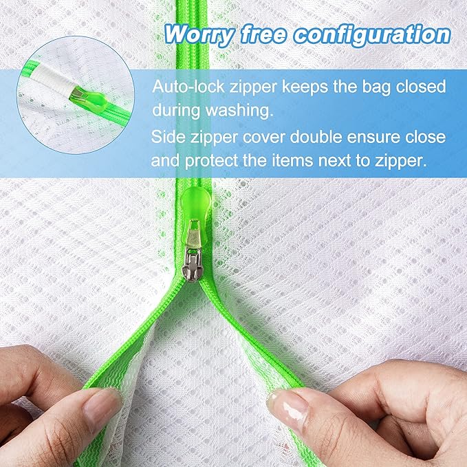 GOGOODA Mesh Laundry Bags, Delicates Washing Bags for Sweater Blouse Hosiery Bras Premium Wash Bags for Travel Storage Organization (6 Set)