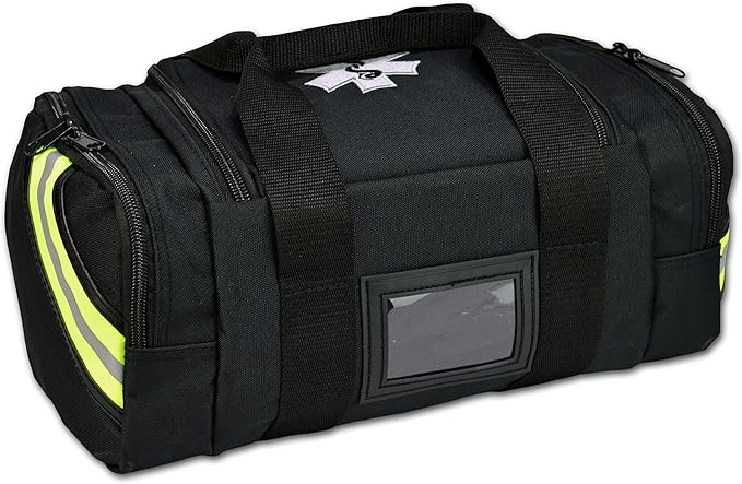 Lightning X Value Compact Medic First Responder EMS/EMT Stocked Trauma Bag w/Basic Fill Kit A - Black