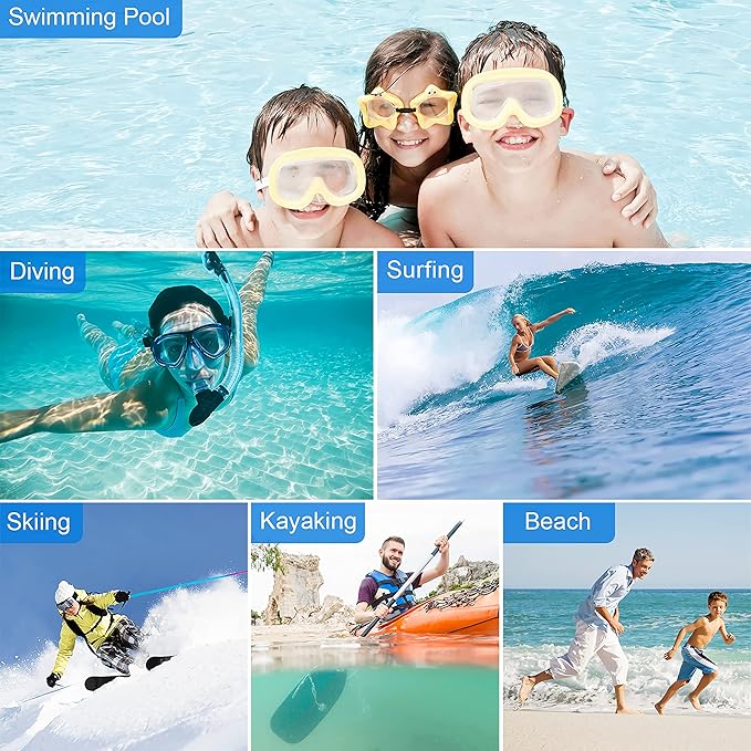 wellhouse Waterproof Phone Pouch, Waterproof Phone Case for iPhone 16 15 14 13 12 Pro Max XS Samsung, IPX8 3D Cellphone Dry Bag Beach Essentials (1 Pack - White8.0, 8 inch)