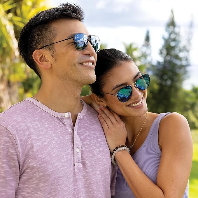 Maui Jim Polarized Men's and Women's Beaches Universal Fit Aviator Sunglasses