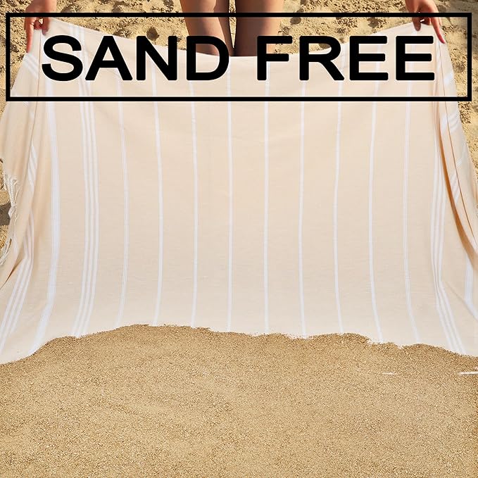 Beach Towel 2 Pack,Sand Free Beach Towels Oversized 39 x 72,Turkish Beach Towel Quick Dry,Lightweight Pool Towels for Adults Travel Towel,Cool Beach Essentials