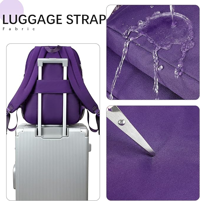 abshoo 29L Backpack for School College Bookbag Middle High School Backpacks Casual Daypack Travel Backpack (Purple)