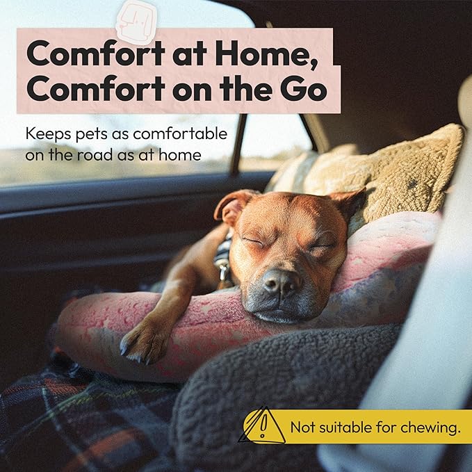 Dog Calming Pillow, Glow in The Dark Dog Put Head on, Soft Question Mark Pillows for Dogs, Kids, Adults, Washable Dog Bed Pillow, Cozy Dog Body Pillow Gifts (M Pink)