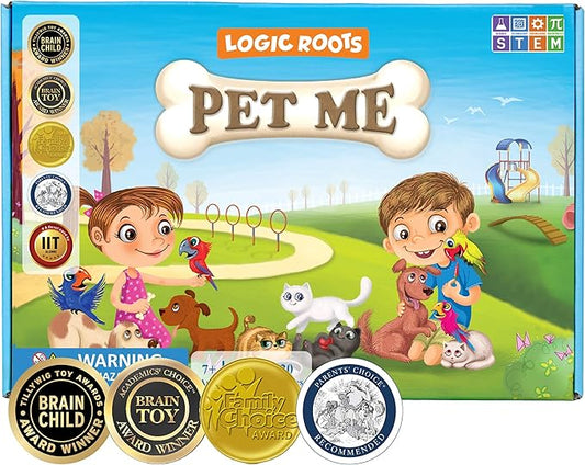 Pet Me Multiplication and Division Game - Fun Math Board Game for 5-9 Year Olds, Easy Start STEM Toy, Perfect Educational Gift for Kids (Girls & Boys), Homeschoolers, Grade 1 and Up