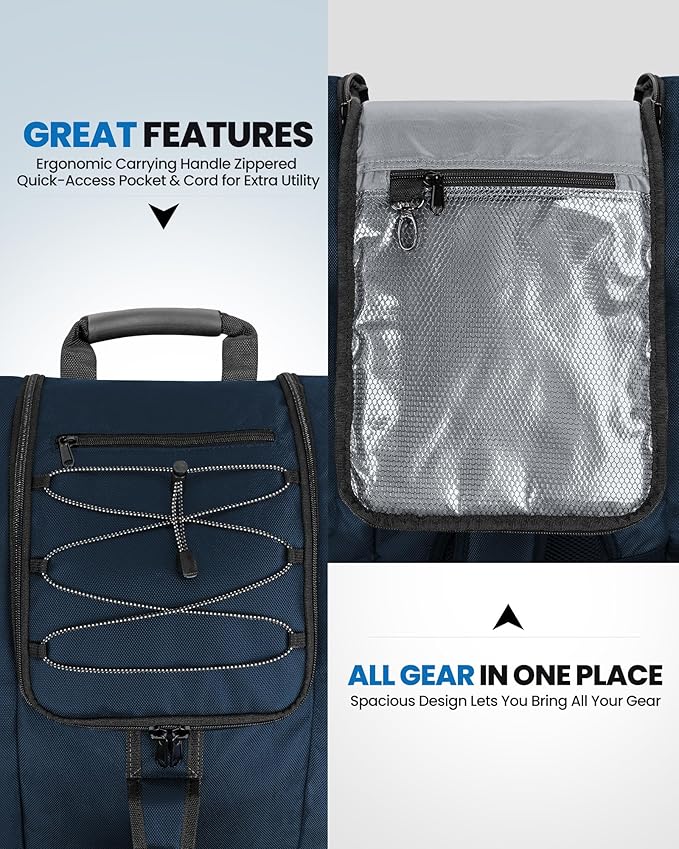 OutdoorMaster Boot Bag - 50L Ski Boots and Snowboard Boots Bag, Excellent for Travel with Waterproof Exterior & Bottom - for Men, Women and Youth