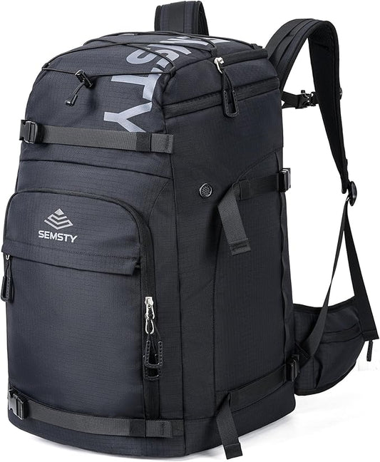 Ski Boot Bag, 55L/70L Waterproof Ski and Snowboard Boots Travel Backpack for Skis, Snowboard, Ski Helmet, Goggles, Gloves & Accessories