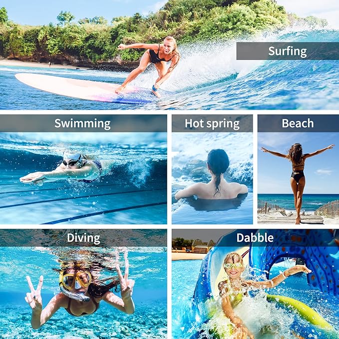 SYNCWIRE Waterproof Smartphone Pouch [Pack of 2], IPX8 Touch Sensitive Waterproof Bag for Phone iPhone 13 Pro Max, 12, 11 Pro, XS Max, XR, XS, X,7 8, Samsung S21/S20/S10, Huawei P30 Pro - 7 Inch