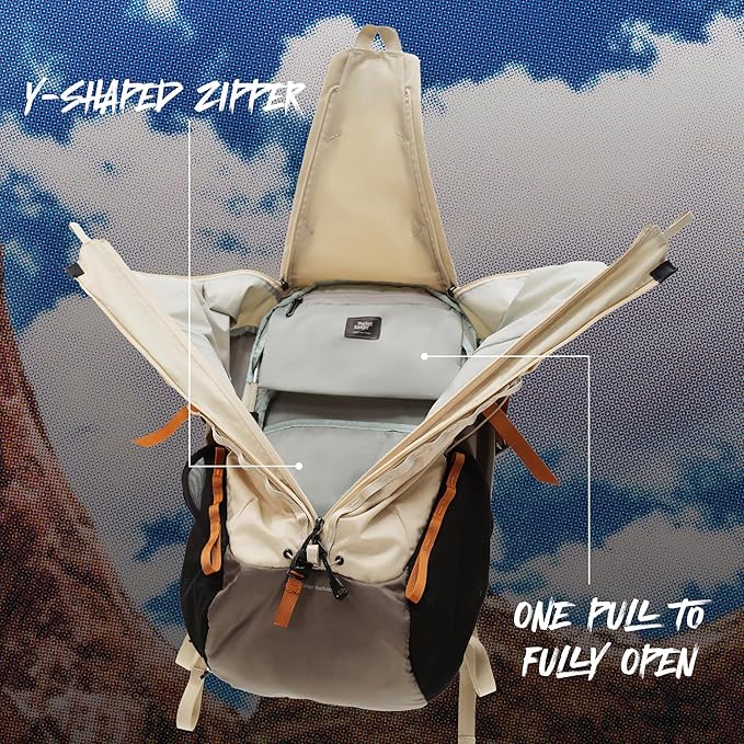 VSGO Pocket Ranger Expandable 35L-43L Photography & Outdoor Backpack – 35L Lightweight Waterproof Camera Bag for Hiking, Mountaineering, Travel