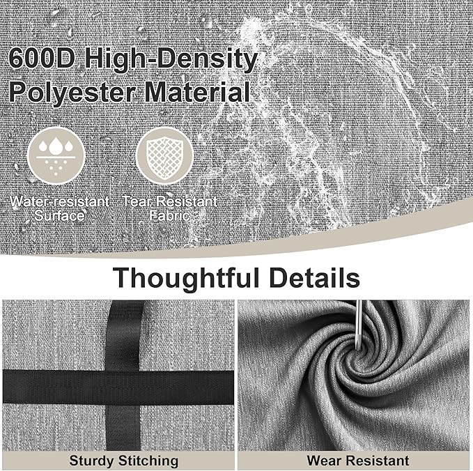 SUNUP Large Duffle Bag for Travel, 120L Foldable Travel Duffel Bag for Men Women, Waterproof Carry On Overnight Weekender Moving Storage Bags, Grey