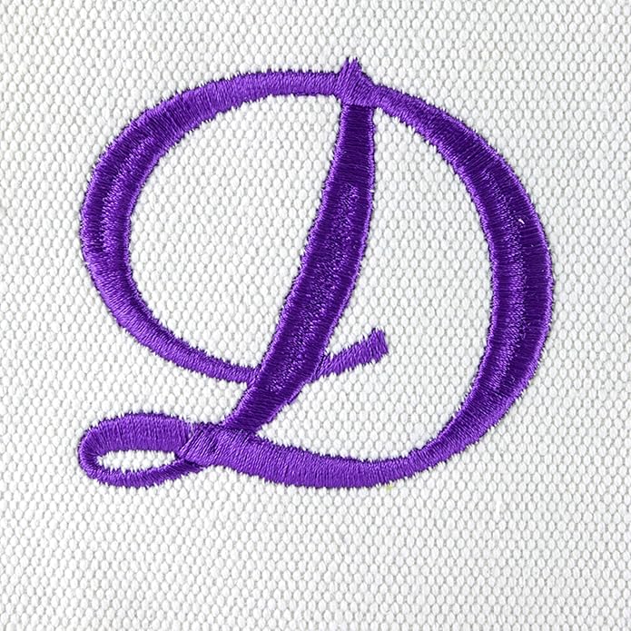 DALIX Monogrammed Beach Bag and Totes for Women Personalized Gifts Purple A - Z