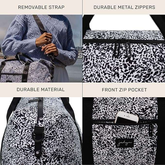 Jadyn Lola Travel Bag, Weekender/Overnight Duffel, Gym Tote Bag for Women, Men