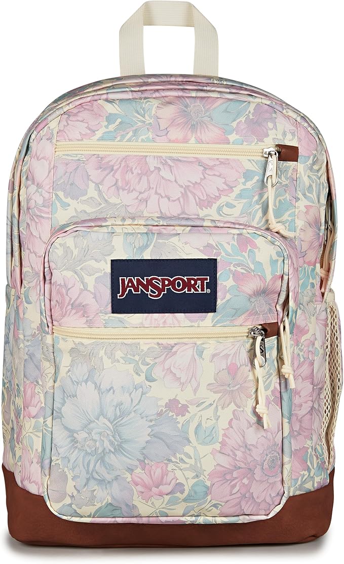 JanSport Cool Backpack with 15-inch Laptop Sleeve, Large Computer Bag Rucksack with 2 Compartments, Ergonomic Straps, Faded Tapestry