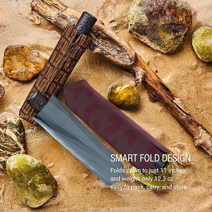 Knirps A.200 Medium Duomatic Windproof Umbrella for Adults – Automatic Open Close 38.5" Canopy, Travel Case Included