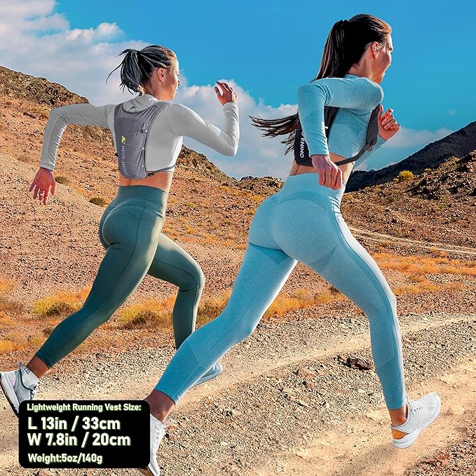 Hydration Running Vest for Women, Water Vest Backpack 5L Small, Lightweight Hydration Pack Mini Vest Women for Hiking, Trail Marathon Race (Pack with 1.5L Water Bladder)