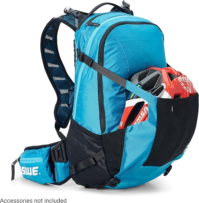 USWE Shred 16L Backpack, a High End Daypack for MTB, E-MTB, Mountain Bike, Blue
