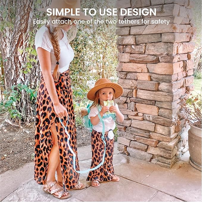 Lulyboo Ultra-Soft Unicorn Toddler Backpack with Detachable Leash & Wrist Tether, Kids Walking Harness with 5 Pockets, Adjustable Child Leash for Ages 1-7, Safety & Fun Travel Gear