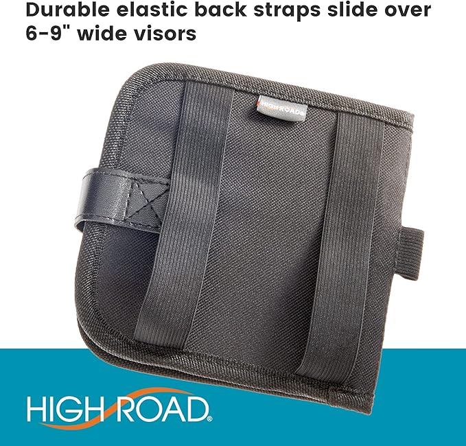 High Road Car Visor Organizer and Registration and Insurance Card Holder with Clear Document Pockets and 3 Card Holders - Vehicle Document Holder for Cars, Trucks and SUVs