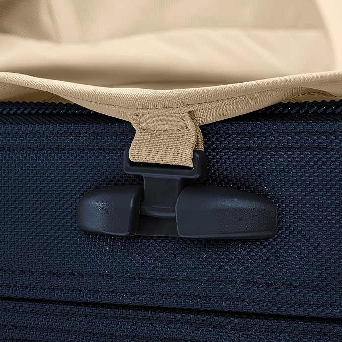 Briggs & Riley Essential 22" 2-Wheel Expandable Carry On - Luggage for Travel, Suitcases with Wheels, Softside Rolling Bag for Men & Women, Self-Repairing Zipper - Baseline Collection, Navy