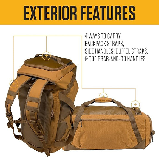 Carhartt Heavy Haul Utility Duffel Bag's, Water-Resistant Packable Bag for Jobsite, Gym, and Travel