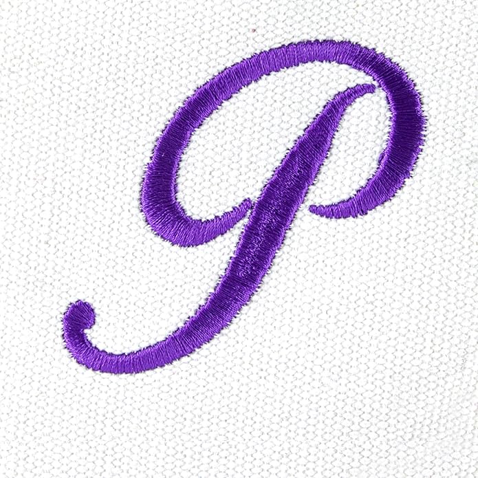 DALIX Monogrammed Beach Bag and Totes for Women Personalized Gifts Purple A - Z