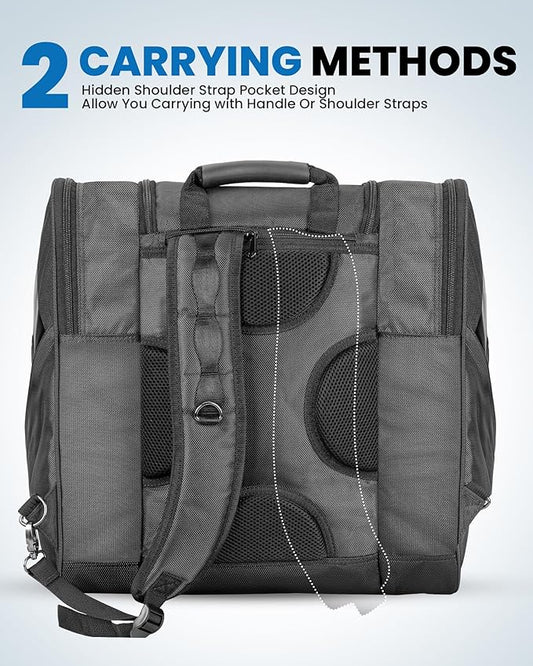 OutdoorMaster Boot Bag - 50L Ski Boots and Snowboard Boots Bag, Excellent for Travel with Waterproof Exterior & Bottom - for Men, Women and Youth