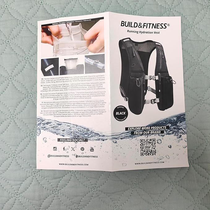 Running Hydration Vest for Women and Men. Reflective, 8 Pocket, Quick Dry, Water-Resistant, Breathable, Adjustable Backpack for Runs, Hiking, Cycling, Trails, Marathons