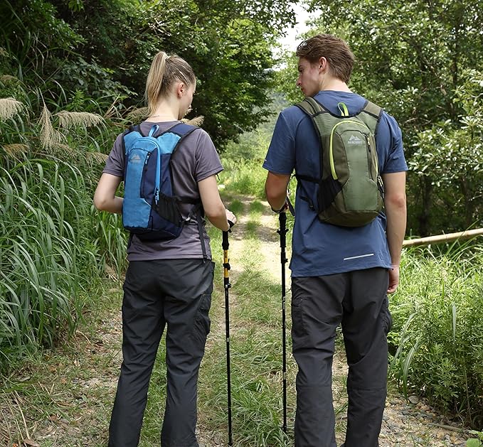 MARCHWAY Lightweight Hydration Backpack with Vest Style Straps & 2.5L TPU Water Bladder, Versatile Sleek Multi-Pocket Pack for Hiking, Cycling, Running, Backpacking, Travel