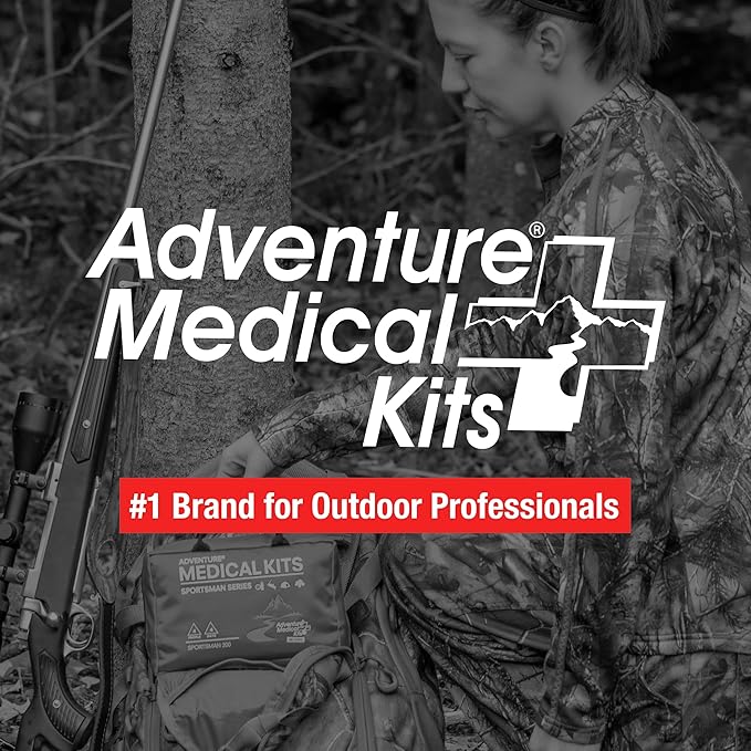 Adventure Medical Kits Sportsman Series Medical Kit - 200 - First Aid Kit for Camping, Hiking, Hunting & More - For 4 People for 4 Days - Includes Bandages, Medicine, Guide Book & More