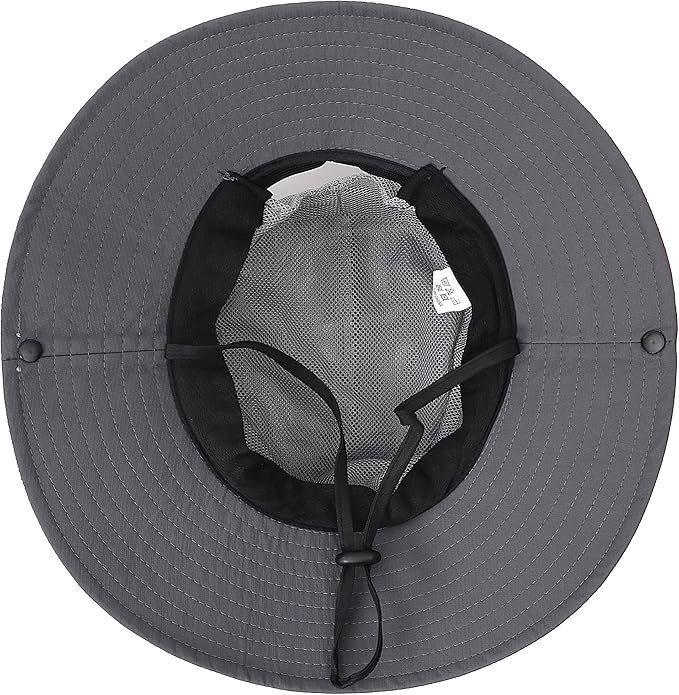 Womens Summer Sun Hat Beach Hat Wide Brim Outdoor UV Protection Hat Foldable Cool Mesh Ponytail Bucket Hat