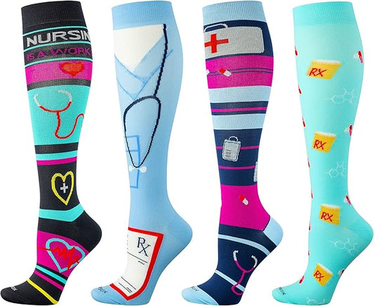 LEVSOX Compression Socks Women and Men, 20-30mmHg, Best for Nurses, Travel, Pregnancy